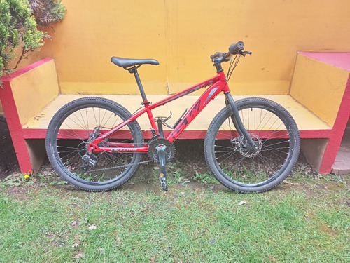 Bicicleta Titan Gw, Rin 24, 7 Velocidades, Rojo Con Negro
