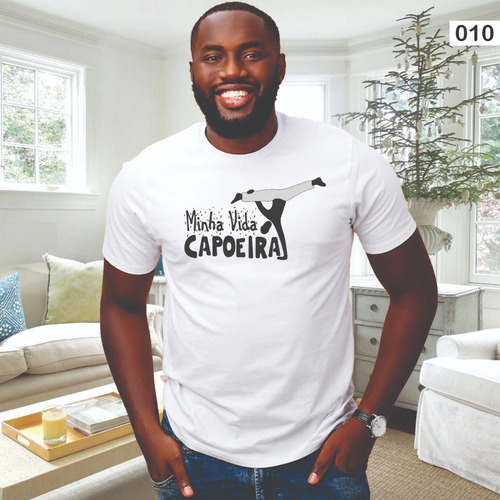 Camiseta T-shirt Estampa Capoeira Moda Afro Linda Barato