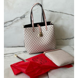 Bolsa C Herrera Tote Mini Rosa  No Gucci Ysl Chanel 