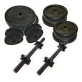 Kit 24 Set 2 Mancuernas + 24 Kg. Discos Pvc Gmp