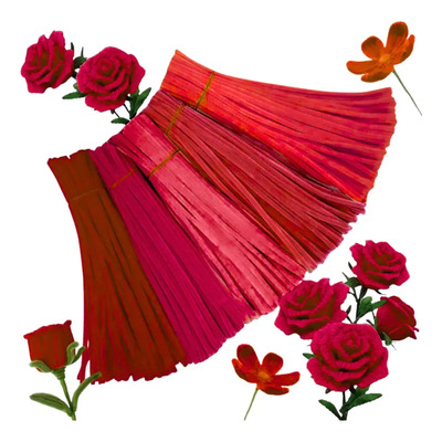 500 Limpiapipas Chenille De Buena Calidad Rojo | Envío gratis