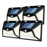 Paquete De 4 Luces Solares Para Exteriores Movimi Sensor
