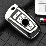 Funda De Llave De Coche De Tpu For Bmw 2 3 Silver B