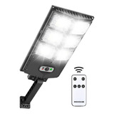 Holofote Solar Refletor 300w Poste Controle Ip65 Preta