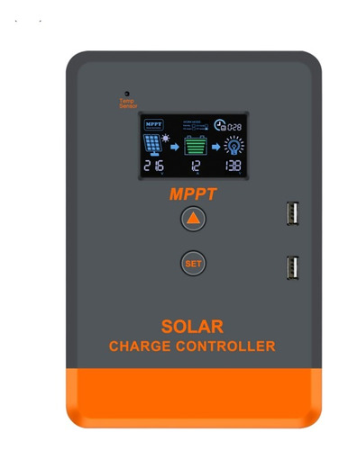 Controlador De Carga P/ Painel Placa Solar 12v/24v Mppt 40a 