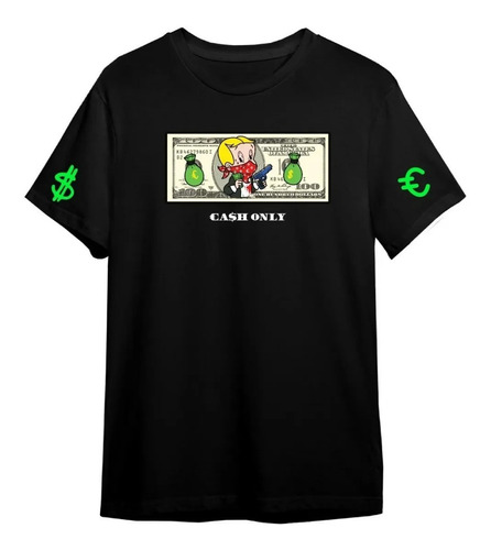 Playera Cash Only Premium T- Shirt Million Dollar