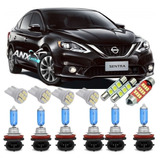 Kit Lampadas Super Branca Nissan Sentra 2014 A 2019 + Leds,,