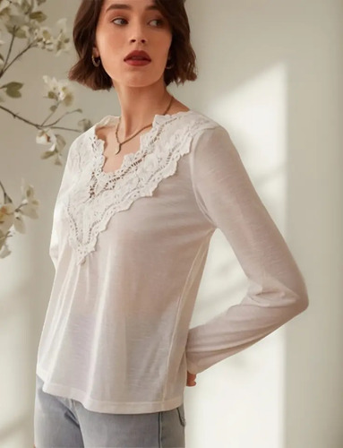Blusa Fresca Encaje Envio Incluido