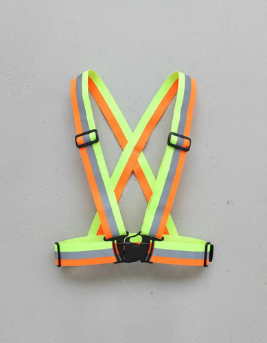 Chaleco Arnes Elástico Reflejante Seguridad Vialidad Colores