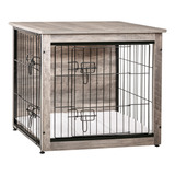 Dwanton Mueble De Jaula Para Perros Con Cojin, Caja De Mader