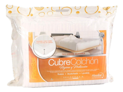 Cubre Colchon Funda Protector Ajustable Fiberball 200x200