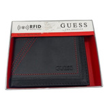 Billetera Guess Para Hombre De Cuero Café Rfid Protection