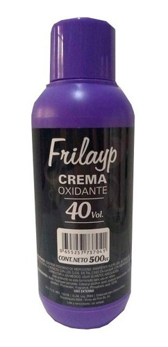 Crema Oxidante Tintura Almendras 40vol Frilayp 500cc