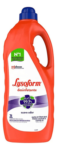 Desinfetante Liquido Bruto Lysoform 2 Litros Suave Odor