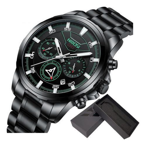 Relógio Casual De Quartzo Nibosi Luminous Chronograph