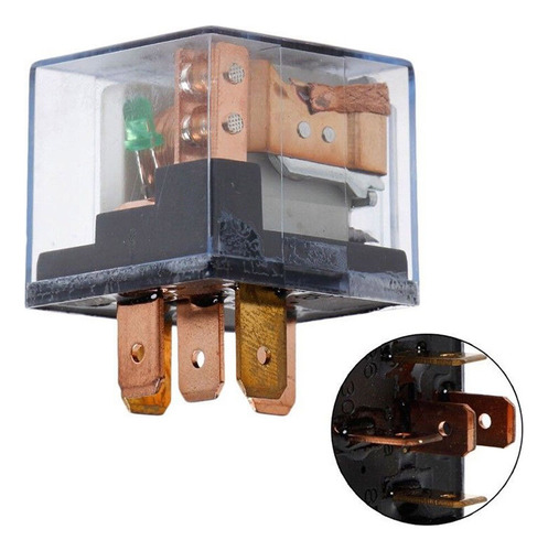 Relay 12v 5 Pines 80 Amp Transparente Auto Camin Universal Foto 4