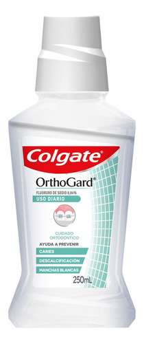 Enjuague Bucal Colgate Orthogard Cuidado Ortodontico 250 Ml