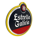 Placa Decorativa Estrella Galicia Cerveja 3d Relevo Bar