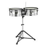 Timbaleta Pearl Primero Pro 14 +15  Acero Con Soporte