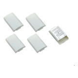 5x Tapa Porta Pilas Blanca Para Control Xbox 360