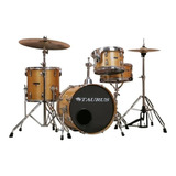 Batería Acústica 4 Cpos Maple Taurus Mfp 410 Tambor 14 C