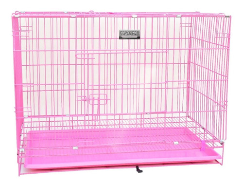 Jaula Metálica Plegable Para Perro 93x56x55cm 10222