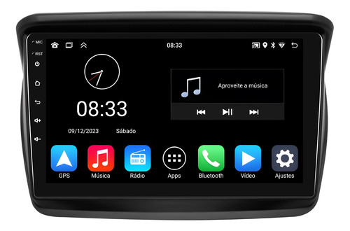 Multimidia L200 Triton Dakar Android 13 2gb Carplay 9p 32gb