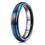 Three Jewelry Womens Men Rings Black Tungsten Carbide Woman