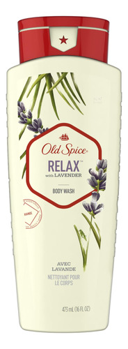 Old Spice Gel De Bano Para Hombre Relax Con Lavanda 16 Oz