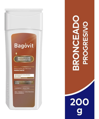 Bagóvit Autobronceante Hidratante Emulsión X 200gr