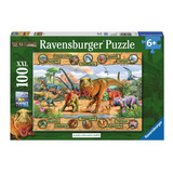 Rompecabezas Ravensburger 10609 Dinosaurios 100 Piezas