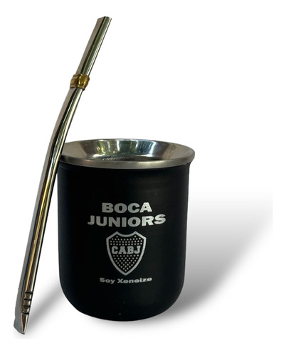 Mate Termico De Boca Juniors Bombilla De Regalo