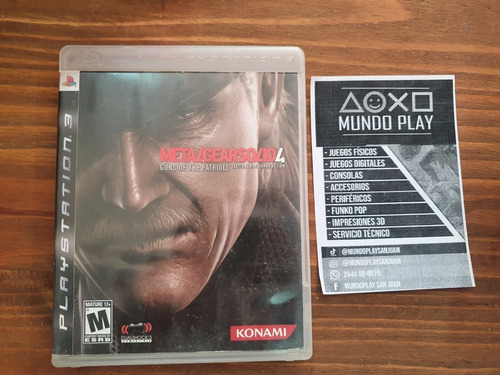 Metal Gear Solid 4 Ps3 Fisico Usado