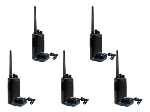 5 Radios Digital Uhf Uso Rudo 2 Vías Sumergible Com Motorola