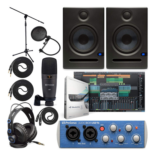 Presonus Audiobox 96 Interfaz De Audio (puede Variar En Azu.