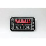 Parche Militar Pvc  Valhalla Ticket  Paintball / Airsoft