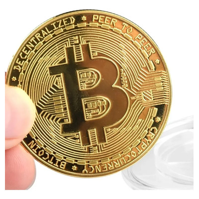 Decoración De Bolsillo Bitcoin Acero Laminado Decorativos | Meses sin interés