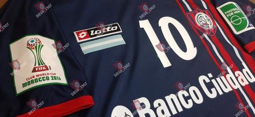 Camiseta San Lorenzo Azul Mundial De Clubes 2014 Romagnoli