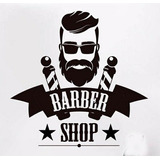 Vinilo Decorativo Adhesivo Barber Shop 42 X 42 Cms