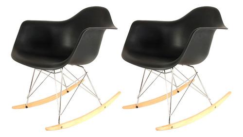 Sillón Mecedor Eames De Comedor Nórdico X2