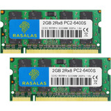 Rasalas Ddr2 Pcddr2 800 Sodimm Ddr2 4gb Kit (2x2gb) Pcs 2rx8