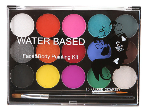 Kit Para Rostro, Rostro Y Cuerpo Con 15 Colores, Pintura Par