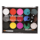 Kit Para Rostro, Rostro Y Cuerpo Con 15 Colores, Pintura Par