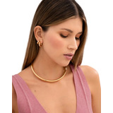 Gargantilla Gruesa Choker Collar Baño Oro 24k Cadena Mujer 