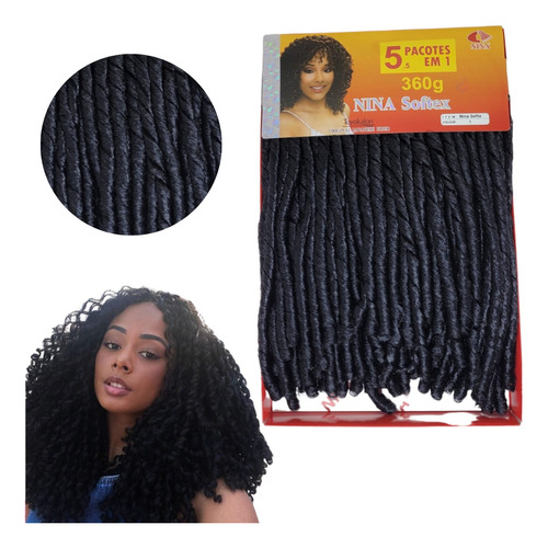  Cabelo Nina Softex Original Pacotão 1 Pacote Faz Uma Cabeça