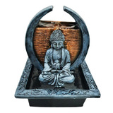 Fonte De Água Buda Decorativa Feng Shui Yoga Enfeite Resina