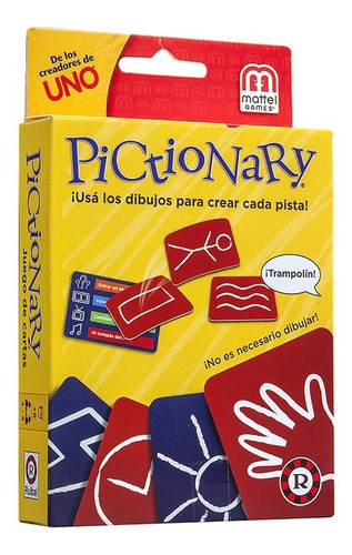 Juego Pictionary Cartas Ruibal Mattel Naipes (+ 8 Años)