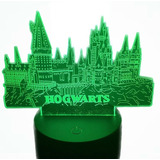 Lámpara 3d Hogwarts Harry Potter Touch  Rgb Con Control 