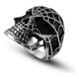 Anillo Calavera Spider Acero Quirurgico 316l