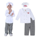 Conjunto De Roupas De Carnaval Baby Boy Boss Chef Chef